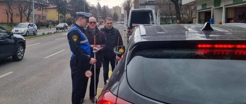 Jedinica za saobraćaj Uprave policije MUP TK - Preventivne aktivnosti u saradnji sa UG oštećenog vida Tuzla